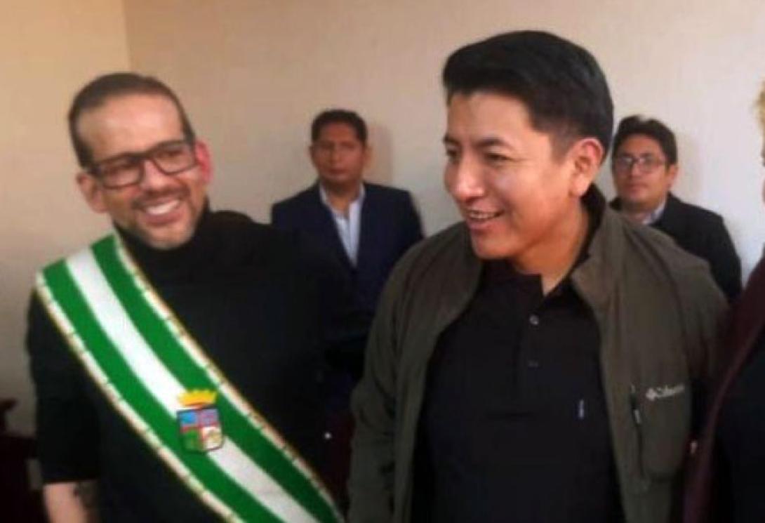 Pumari llega a La Paz para asistir, junto a Camacho,...