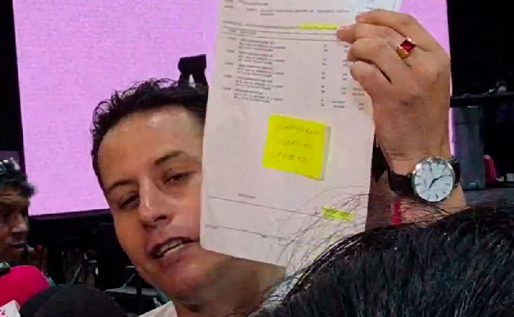 Lara anuncia que formalizará denuncia contra Velasco...