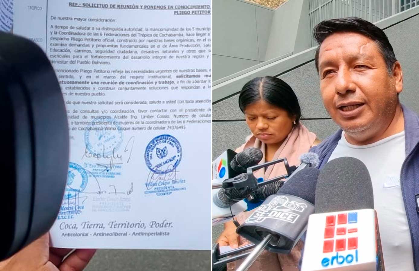 Evo y el Trópico solicitan a Rodrigo Paz una ‘reunión...