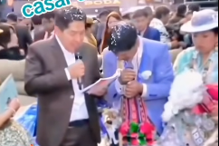 Padrinos de conteo sorprenden a recién casados con un regalo de Bs 10 millones