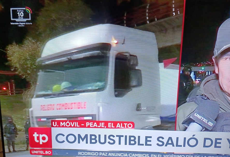 Consolidan un corredor desde Senkata hasta la autopista: 70 cisternas trasladan combustible