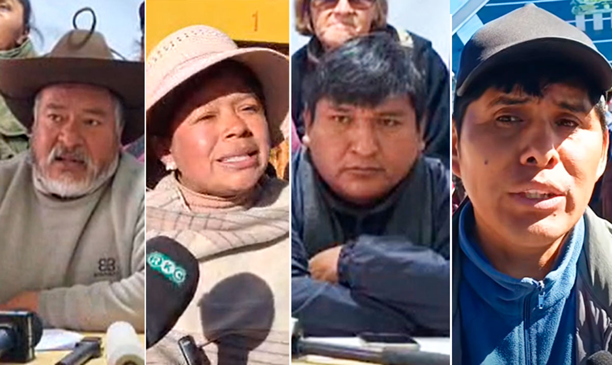 Enviados del evismo a la marcha piden intensificar movilización y ahora exigen nuevas elecciones